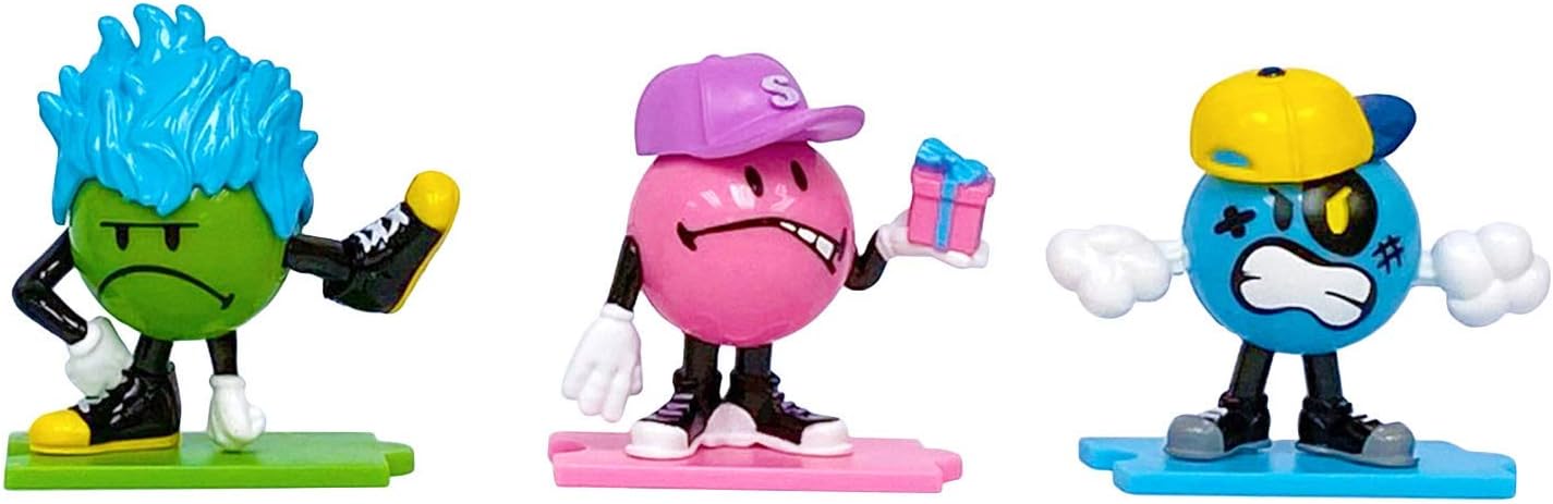 Splash Toys Smileys Characters Series 1 Figurines 3-Piece Pack, Collectible Themed Surprise Figures for Kids, 3Y+ Years