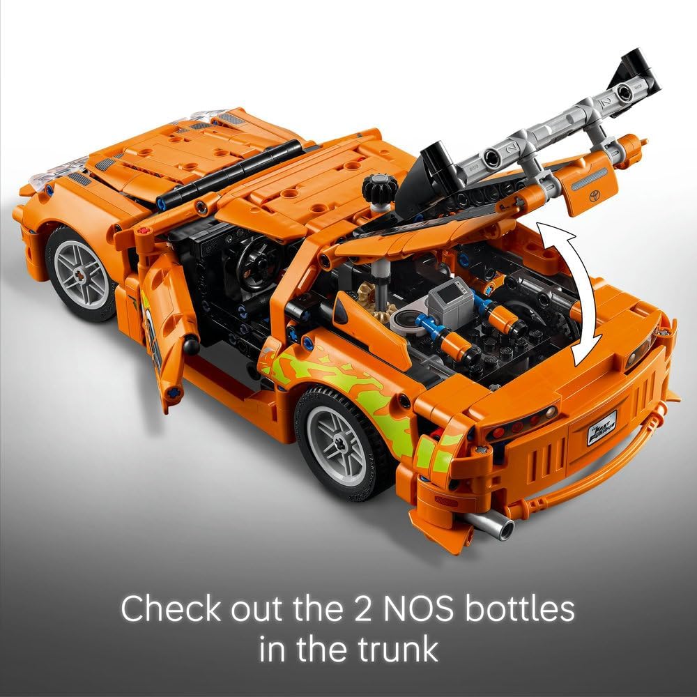 LEGO Technic Fast and Furious Toyota Supra MK4 Toy Car - 6 Cylinder Engine & Opening Doors - Model Kits for 9+ Years Old Boys & Girls or Adult Motorsport Fans - Ramadan Gift Idea - 42204