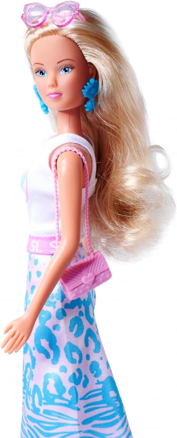 Simba Steffi Love Leo Look Fashion Doll 29 cm with Earrings Sunglasses and Handbag for Kids Ages 3 and Up