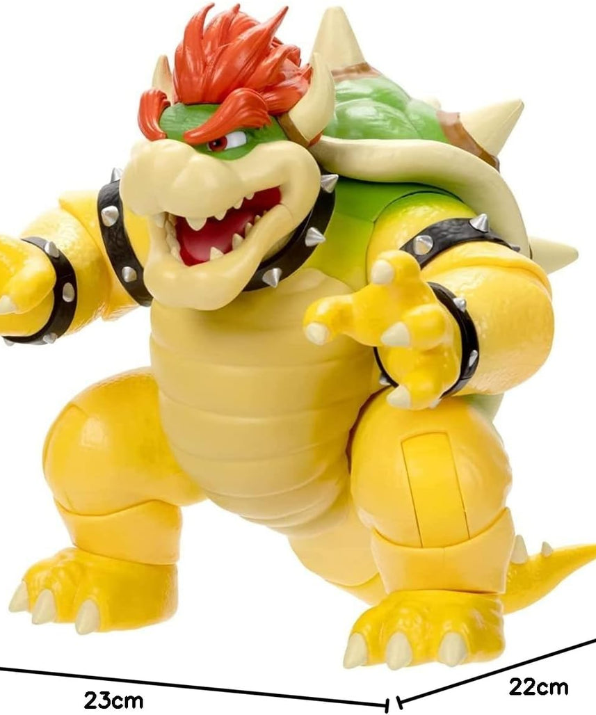 مجسم باوزر من فيلم سوبر ماريو برذرز، بطول 18 سم، بتأثير نيران، قابل للتعديل، مفصلية بـ 15 نقطة