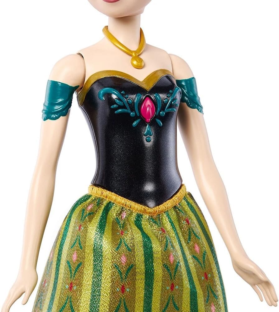 Mattel Disney Frozen Singing Anna Baby Disney Frozen Singing Anna in 4 Languages Sing 'For the First Time in Forever' in the film in 4 Languages Baby JDX53