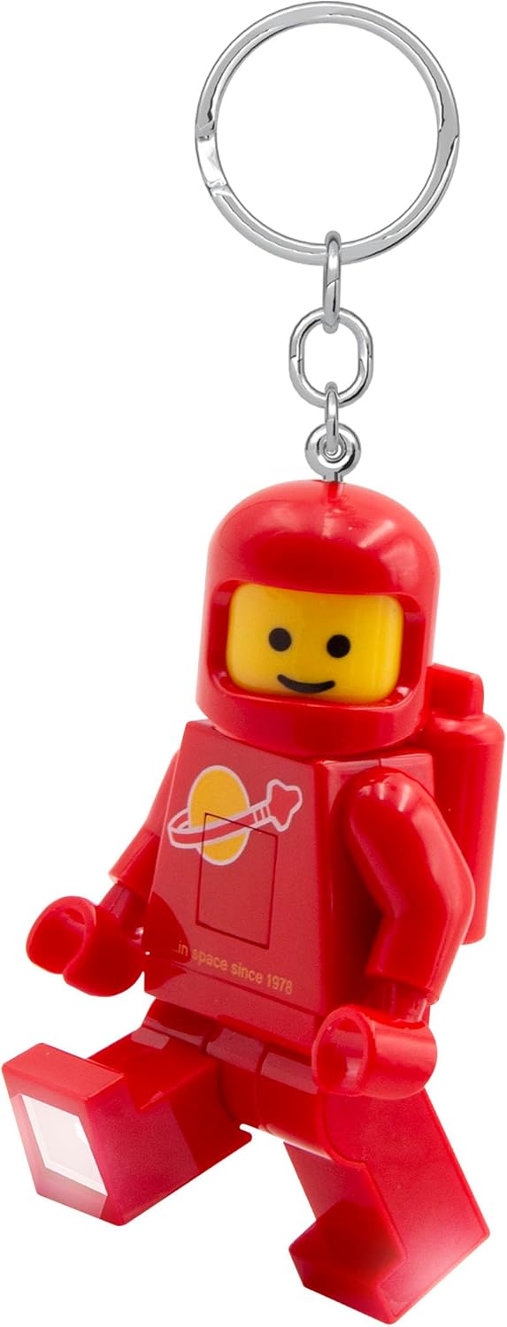 IQ Lego Iconic Schlüsselanhänger mit LED-Taschenlampe Spielzeuggeschenke für Kinder - 76 mm große Figur - 2 CR2025 Batterien enthalten