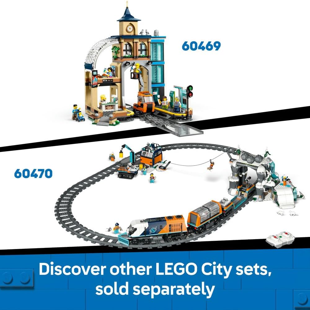 LEGO City Arctic Explorer Science Lab Truck Toy - Exploration Vehicle with Steering & Suspension - incl. a Snowscooter, 5 Minifigures & 3 Wolf Animal Figures - Gift for 8+ Year Old Boys - 60471