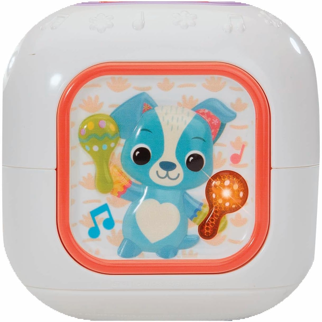 VTech Baby Sensory Sounds Musical Cube Interactive Learning Toy with Songs Textures Animals and Instruments Multicolor 3m+