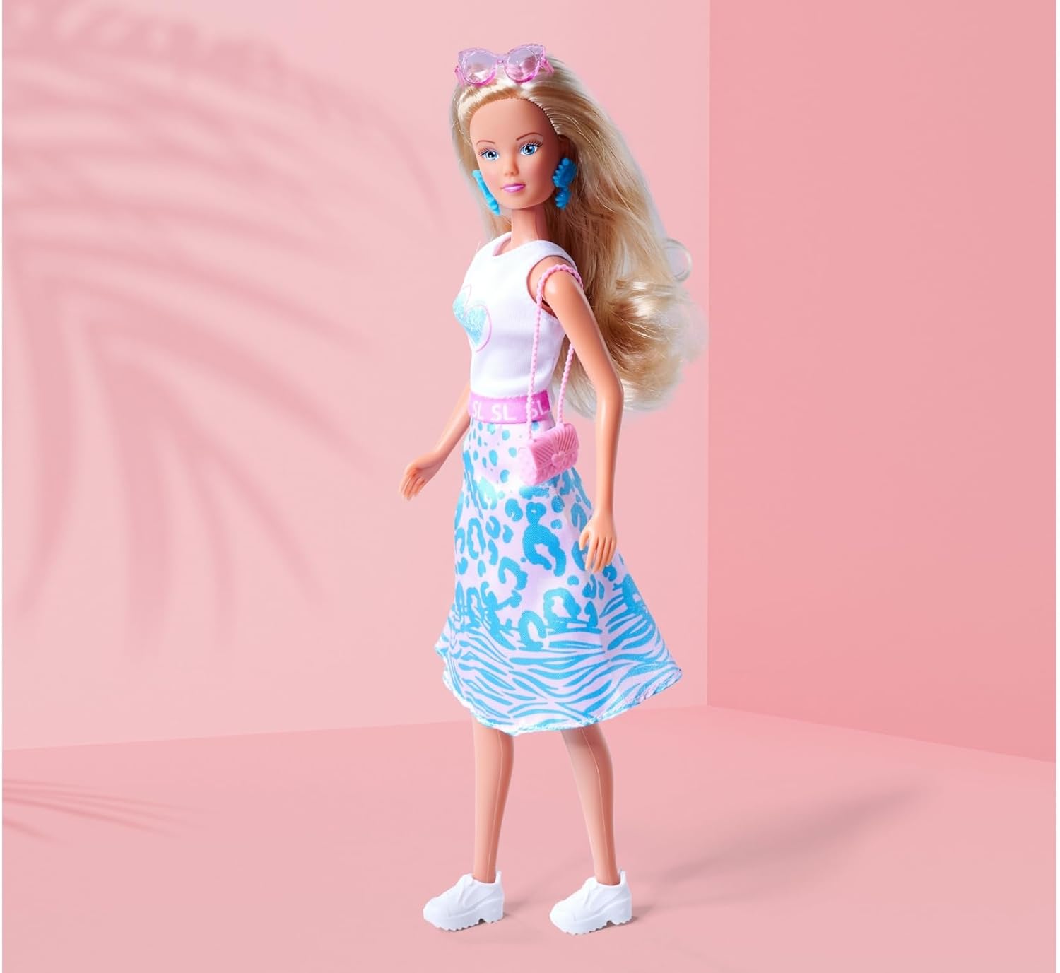 Simba Steffi Love Leo Look Fashion Doll 29 cm with Earrings Sunglasses and Handbag for Kids Ages 3 and Up