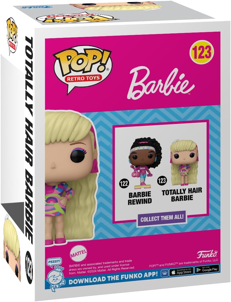 Funko Pop! Vinyl: Barbie - Totally Hair Barbie - Collectable Vinyl Figure - Gift Idea - Official Merchandise - Toys for Kids & Adults - Ad Icons Fans - Model Figure for Collectors and Display