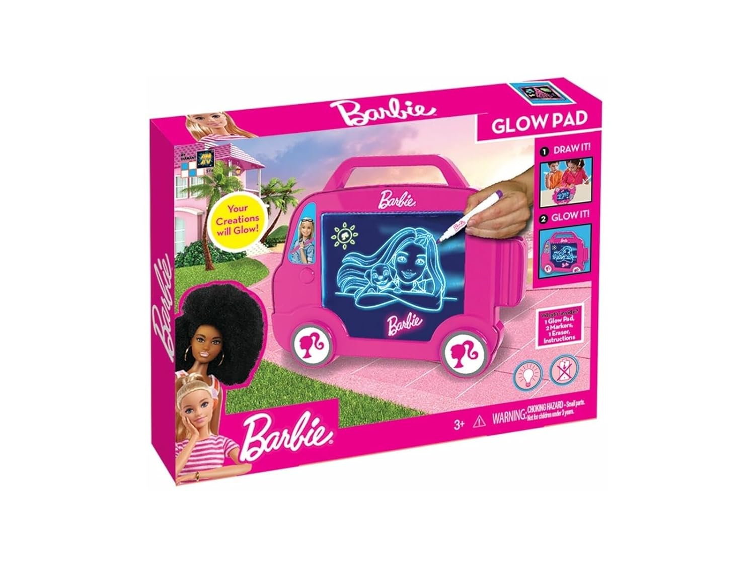 Barbie Camper Battery Operated Glow Pad Drawing Board