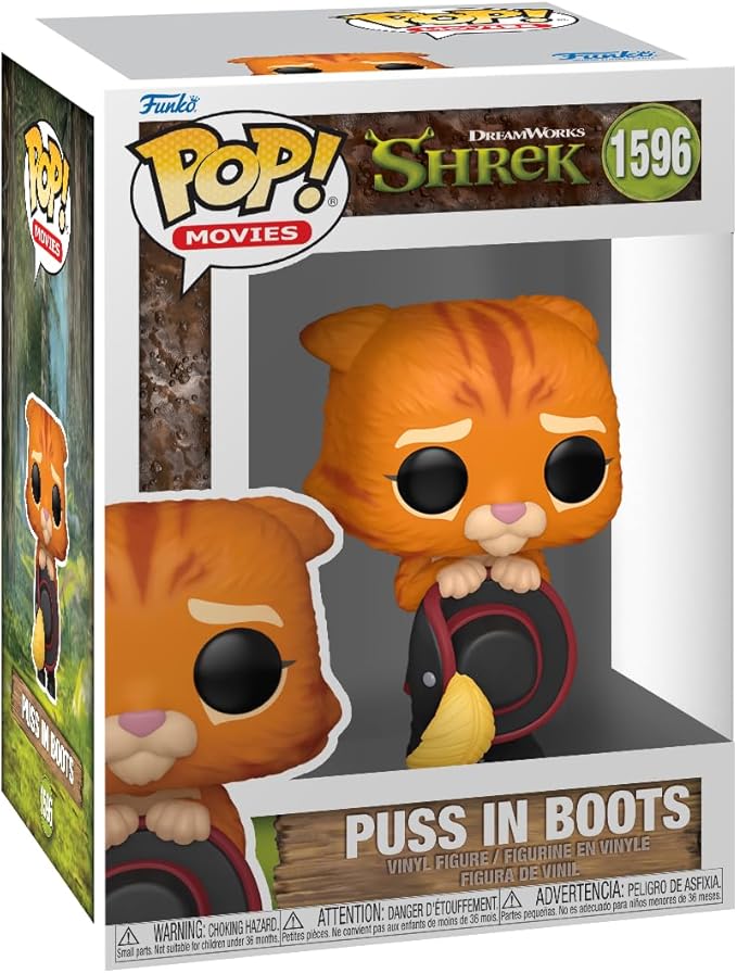 Funko Pop! Movies: Shrek DW30th - Puss in Boots, Collectable Vinyl Toy Figure - 81175