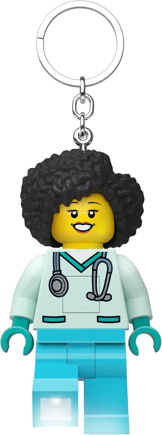 Lego IQ Minifigures Keychain Light Medical Profes_Dr. Flieber