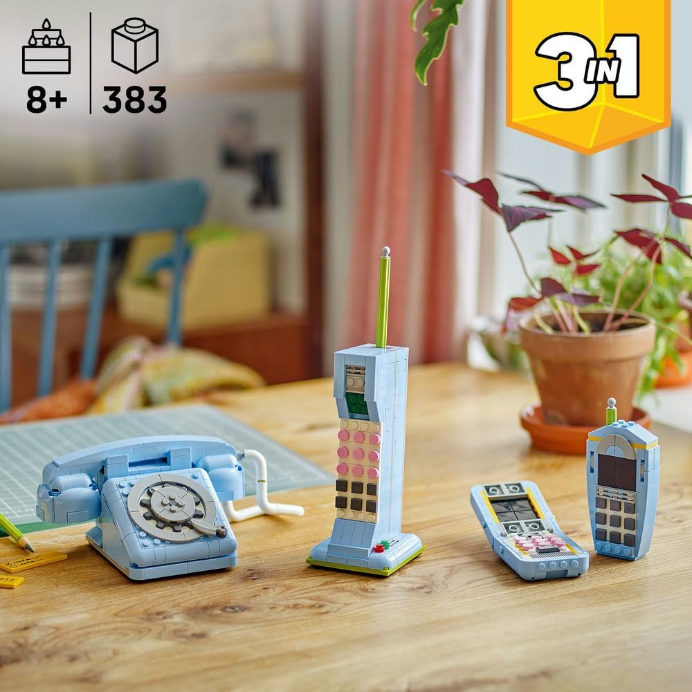 LEGO Creator 31174 Retro Telephone 3-in-1 Building Kit for Ages 8+