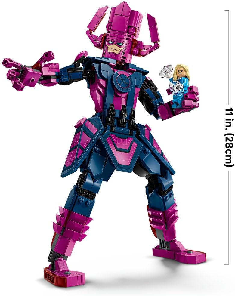 LEGO Marvel Fantastic Four vs. Galactus Construction Figure - Building Toy with Reed Richards, Invisible Woman, The Thing & Human Torch Minifigures - Movie Set for 9+ Year Old Boys & Girls - 76316