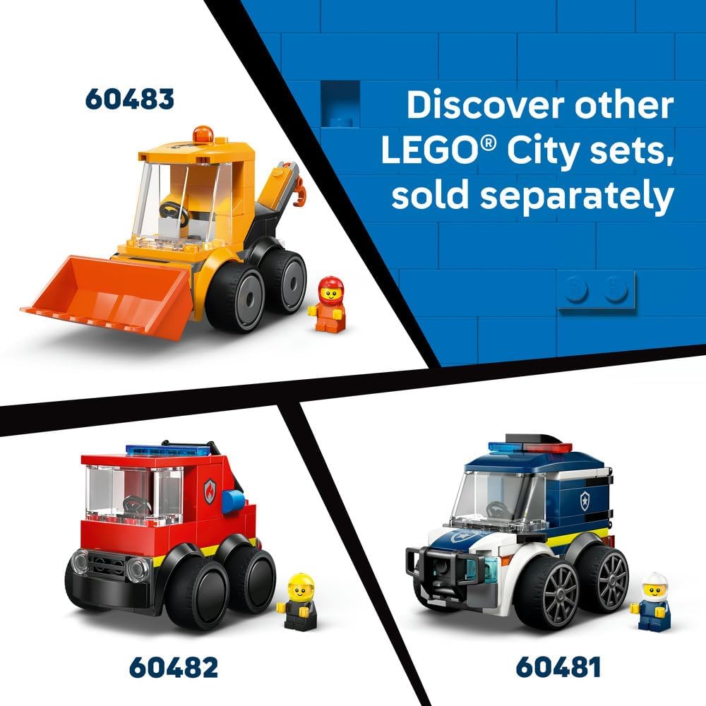 LEGO City Rides – Gaming Race Car Toy - Mini Building Set w/a Driver Junior Minifigure - Party Bag Fillers - Small Collectible Gift for 5+ Year Old Boys - 60484