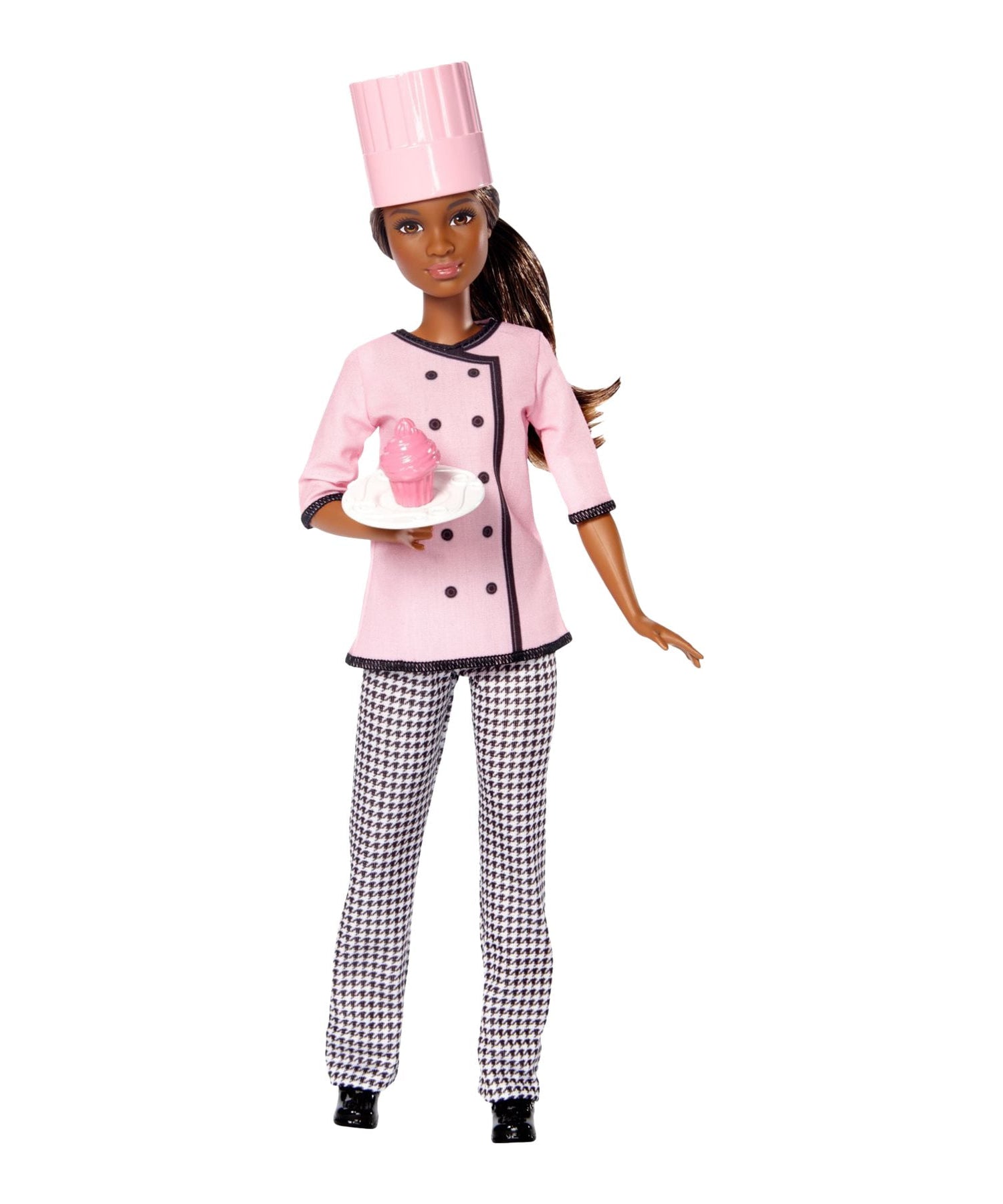 مجموعة دمى باربي المهنية (4 قطع): طبيبة، طاهية، لاعبة تنس، طيارة، ملابس وإكسسوارات مستوحاة من مسيرتها المهنية، مناسبة للأعمار من 3 سنوات فما فوق