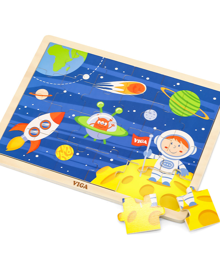 لعبة أحجية فيجا فروت، مكونة من 8 قطع، لعبة مونتيسوري الخشبية، تنمي المهارات الحسية والإدراكية والحركية الدقيقة، غير سامة وصديقة للبيئة، مناسبة للأولاد والبنات من سن 18 شهرًا فما فوق