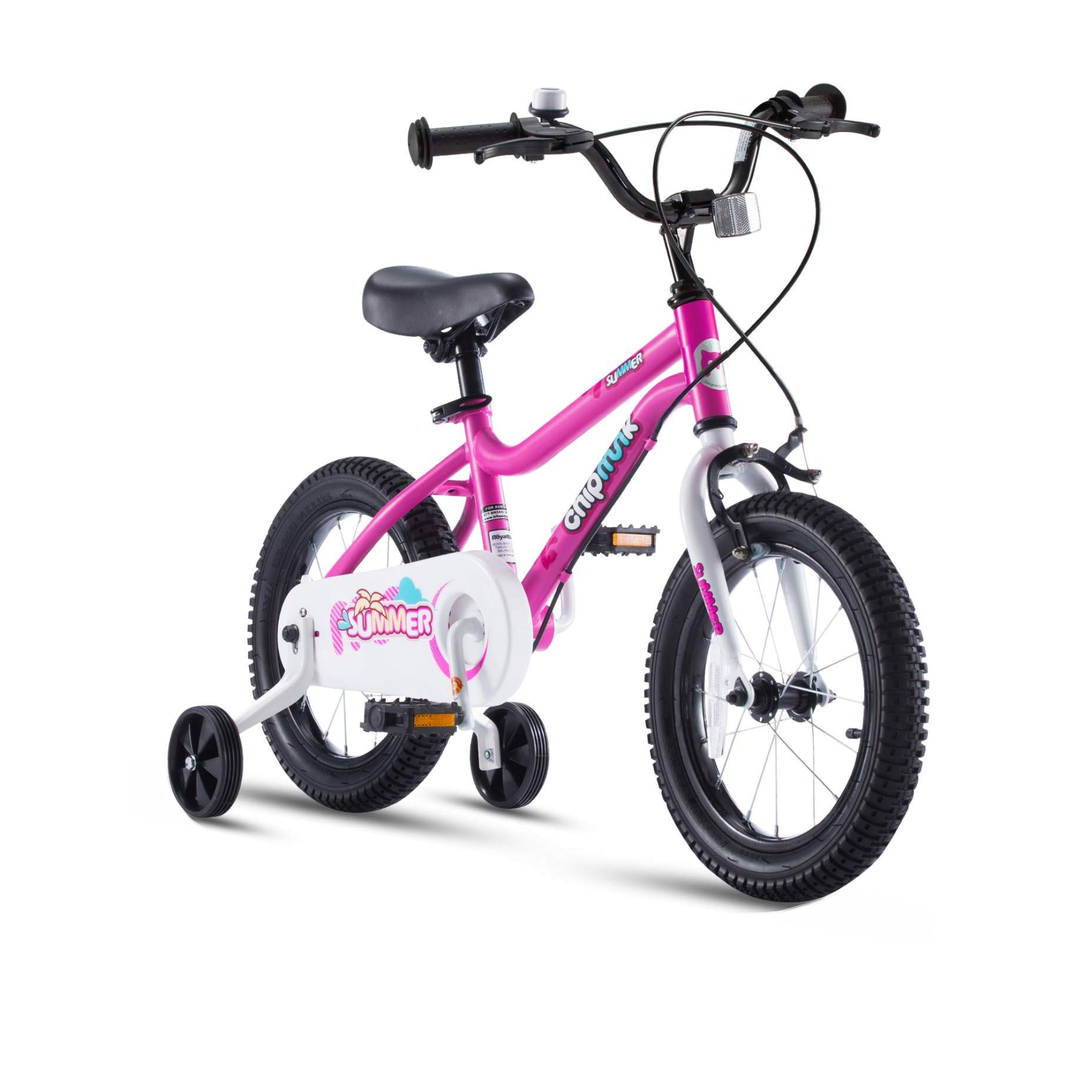 دراجة تشيبمنك إم كيه مقاس 12 بوصة بإطار فولاذي خفيف الوزن، ومقعد ومقبض قابلان للتعديل، وفرامل أمامية وخلفية، ودراجات أطفال مجمعة مسبقًا بنسبة 95% مع عجلات تدريب للأطفال من عمر 2 إلى 5 سنوات، لون أسود