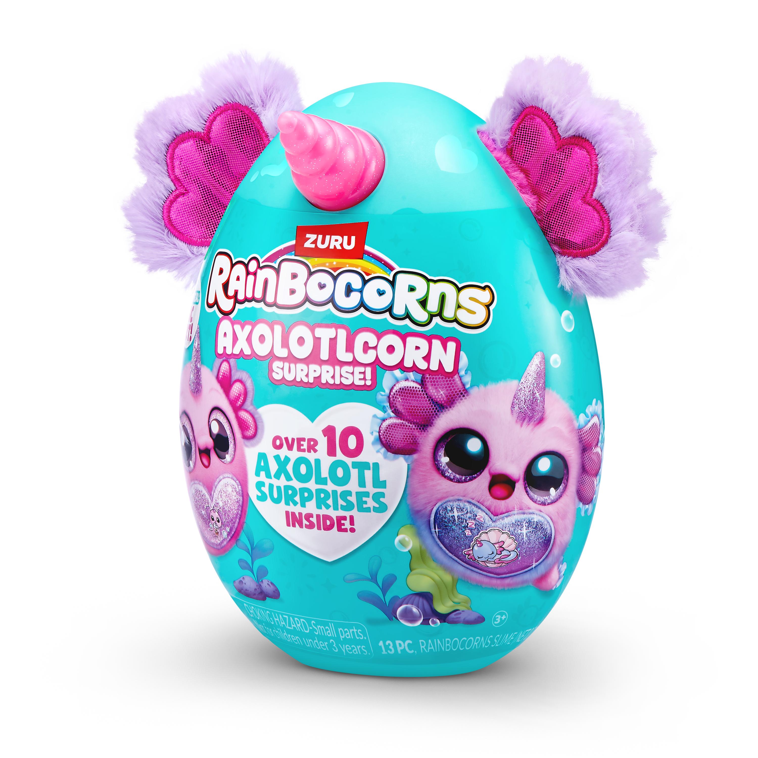 Rainbocorns Axolotlcorn Surprise Plush, Collectible Toy for Girls, Age 3+