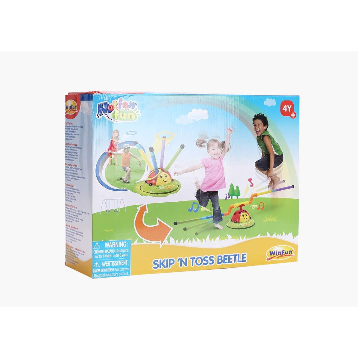 Winfun 6002-NL Skip 'N Toss Beetle Activity Toy, Fun Outdoor & Indoor Game for Kids 3+ Years, Hand-Eye Coordination & Motor Skill Development