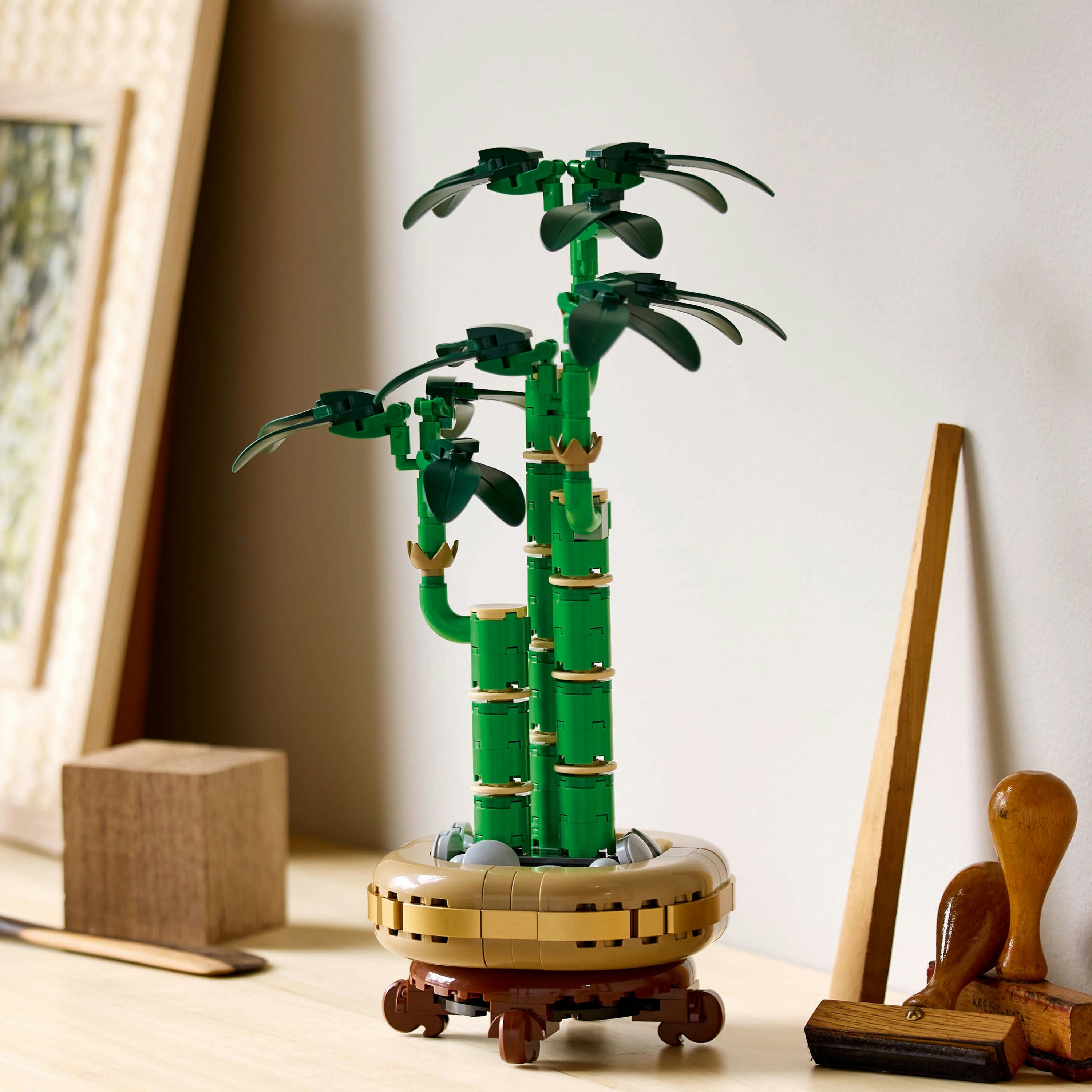 LEGO 10344 Lucky Bamboo Building Set for Unisex 18+ Botanical Display Model Creative Home Decor Construction Gift for Relaxation
