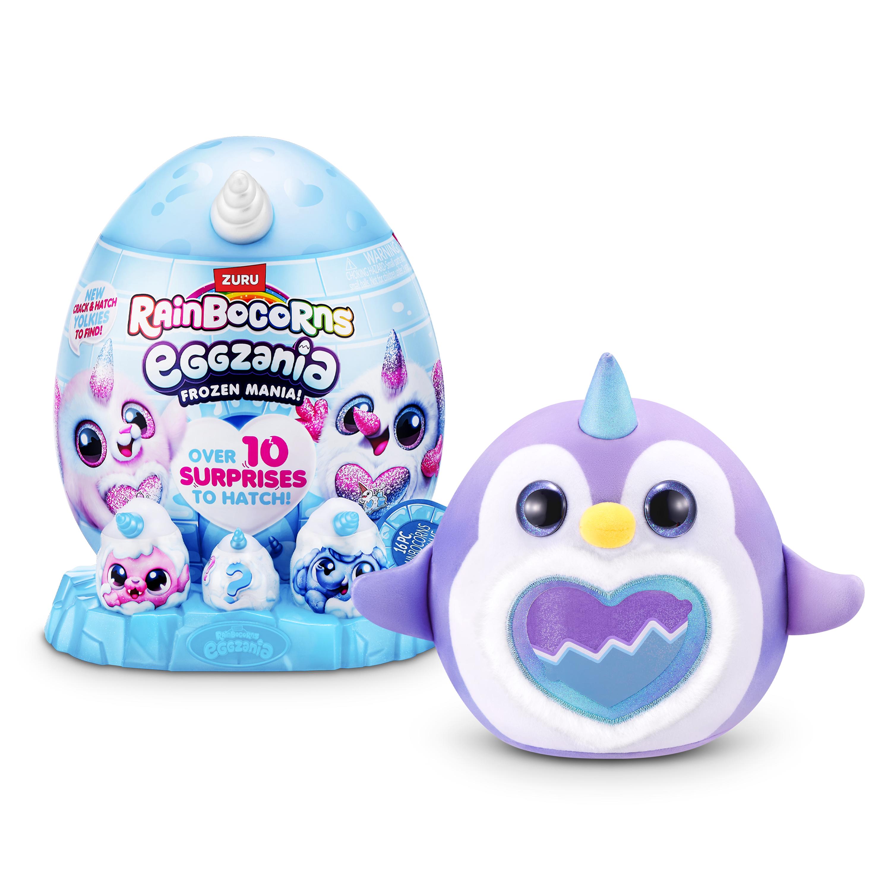 Rainbocorns Eggzania Frozen Mania Plush, Surprise Toy for Girls, Age 3+