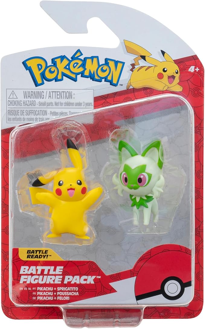 Pokemon Battle Figure Pikachu & Sprigatito