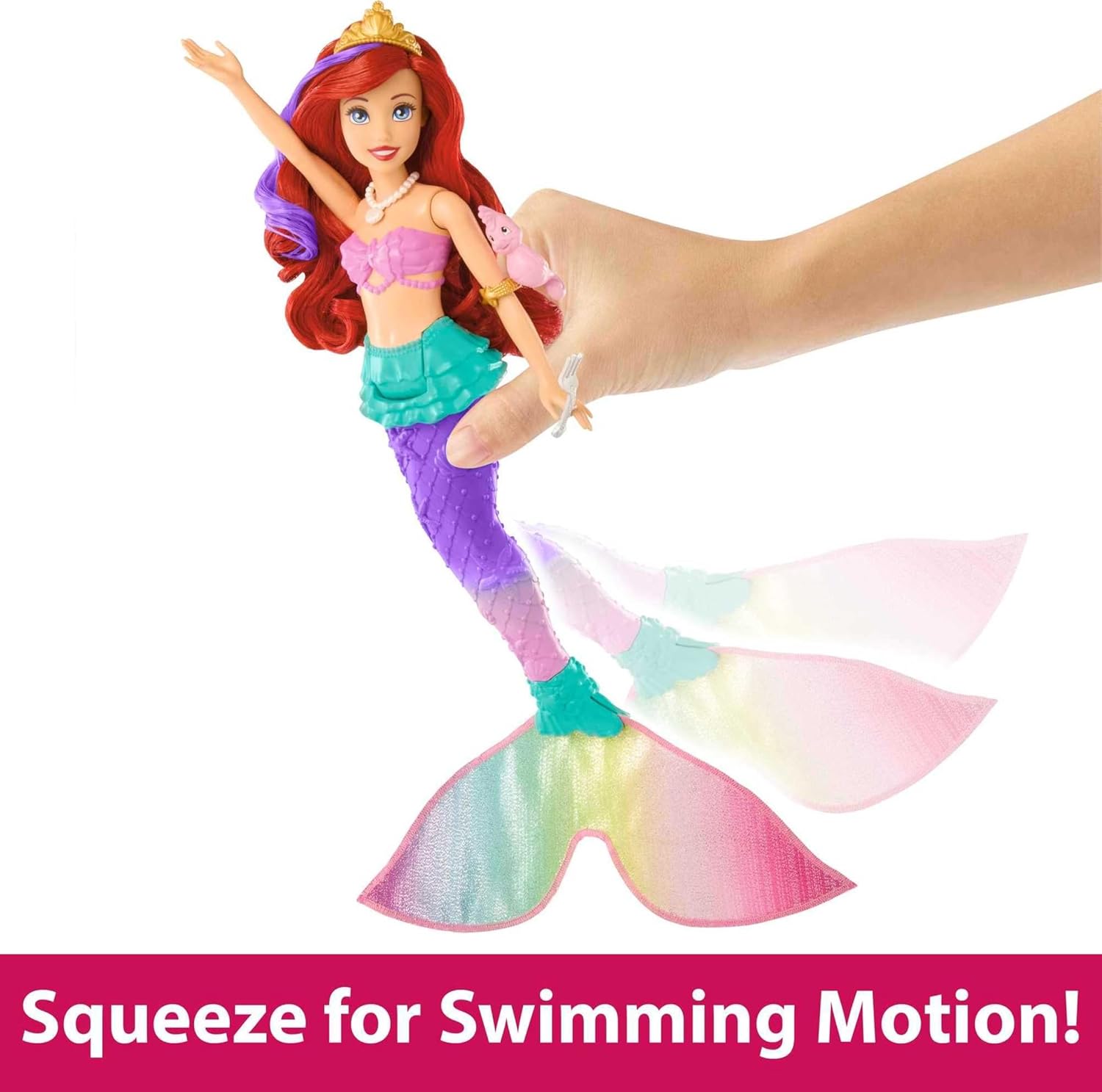 Mattel Disney Princess Toys, Ariel Swimming Mermaid Doll