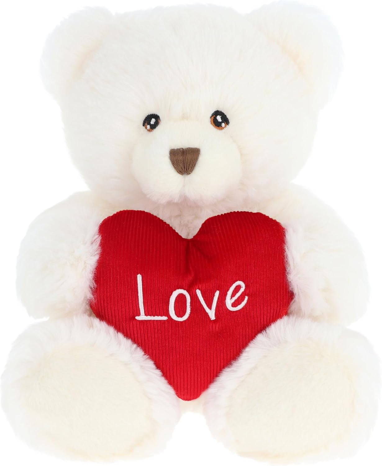 Keeleco Bear with Heart 45cm Eco-Friendly Soft Plush Teddy Gift Toy Cream Color 3+