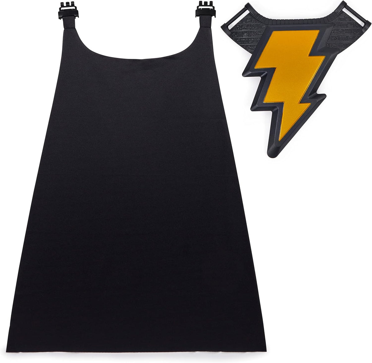 طقم لعب الأدوار للأطفال من DC Comics Black Adam Guardian Suit، زي بطل خارق مع عباءة ودرع صدر، لعبة تلبيس الهالوين والتنكر