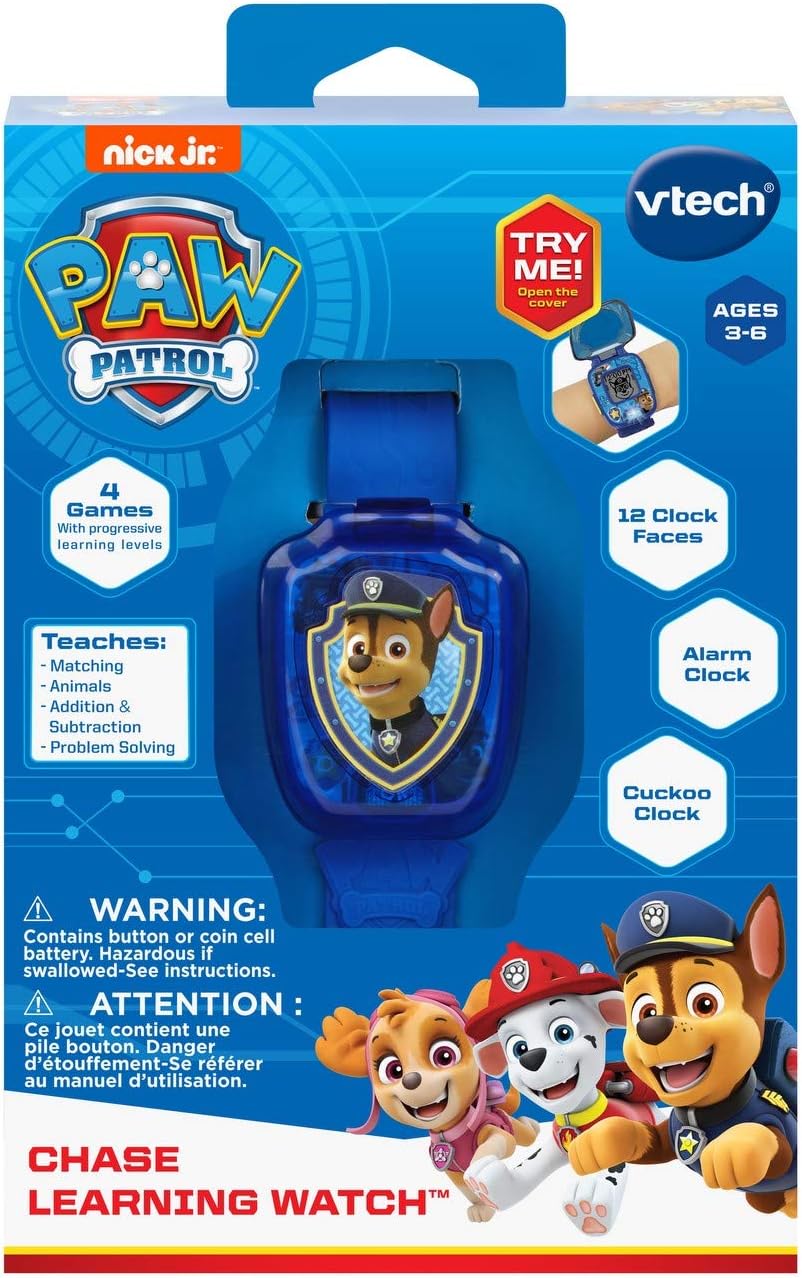 VTech PAW Patrol Chase Learning Watch, Blue