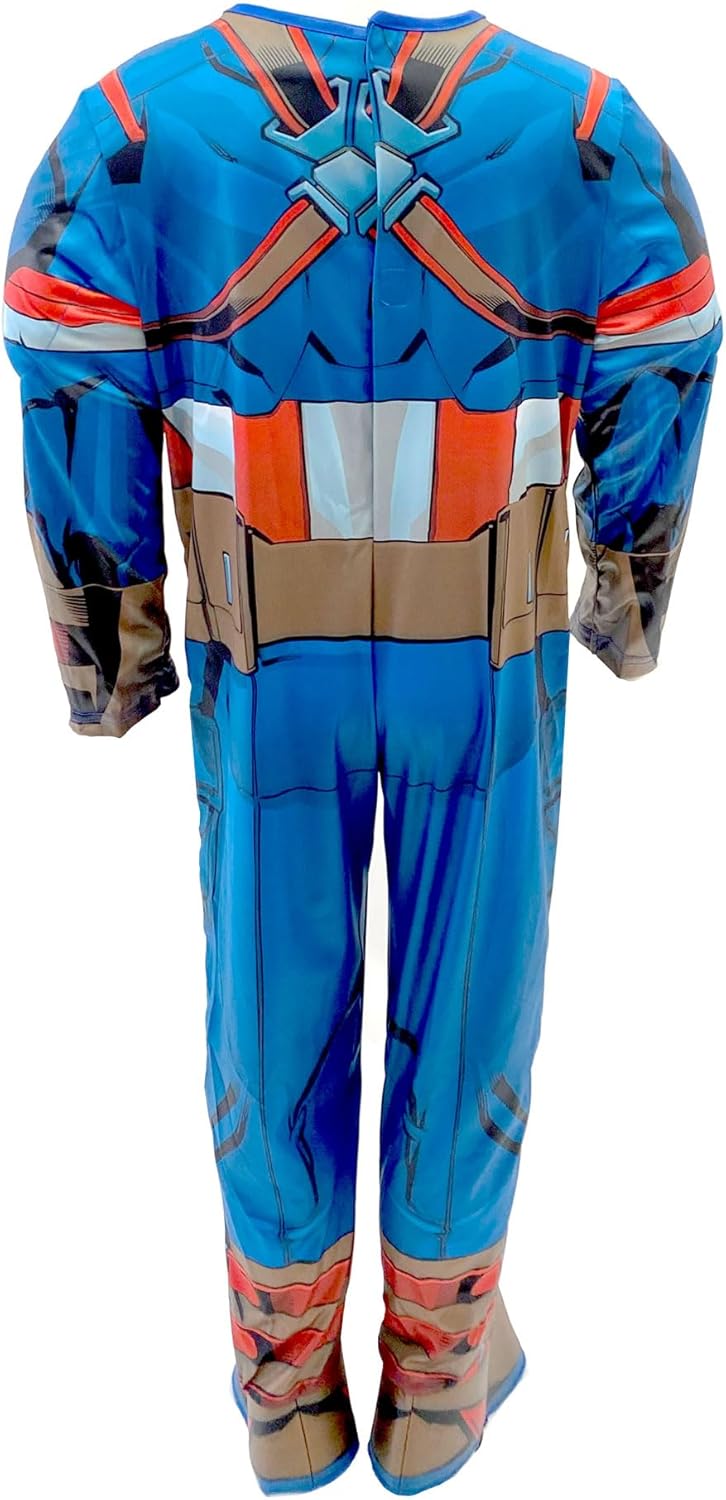 Party Centre Marvel Avengers Captain America Deluxe Costume, 5-6 years