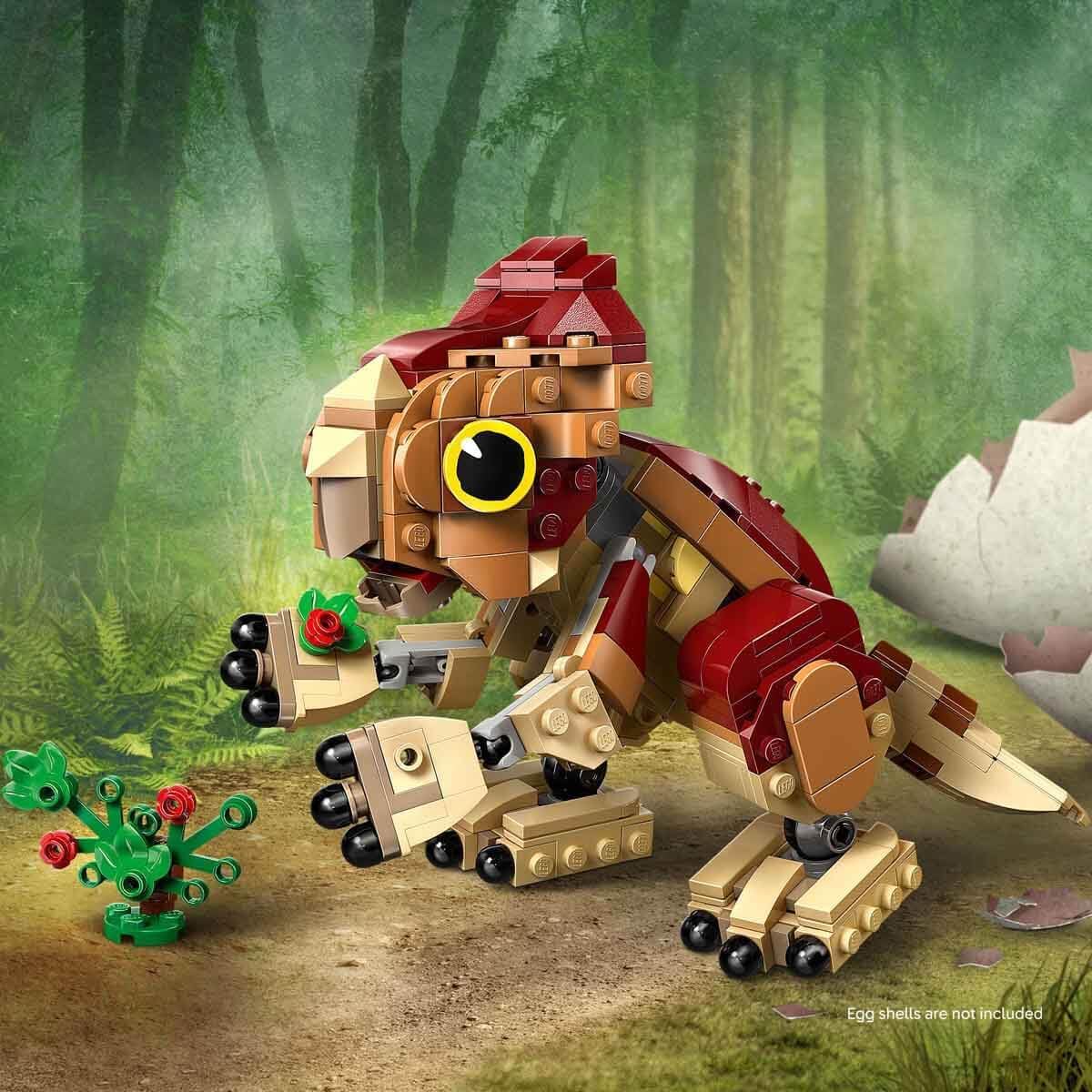 LEGO Jurassic World Baby Dinosaur Dolores Aquilops Play Display Toy Dinosaur Figure incl Plant with Flowers Gift for 7+ Year Old Boys Girls Rebirth Movie Fans 76970