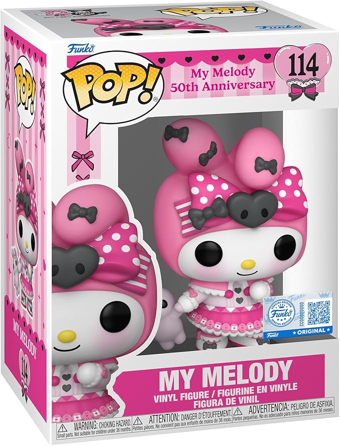 Funko Pop! Sanrio: Hello Kitty - (Kuromi + 20th) - My Melody - (S Pieces) - Collectable Vinyl Figure - Gift Idea - Official Merchandise - Toys for Kids & Adults - Anime Fans
