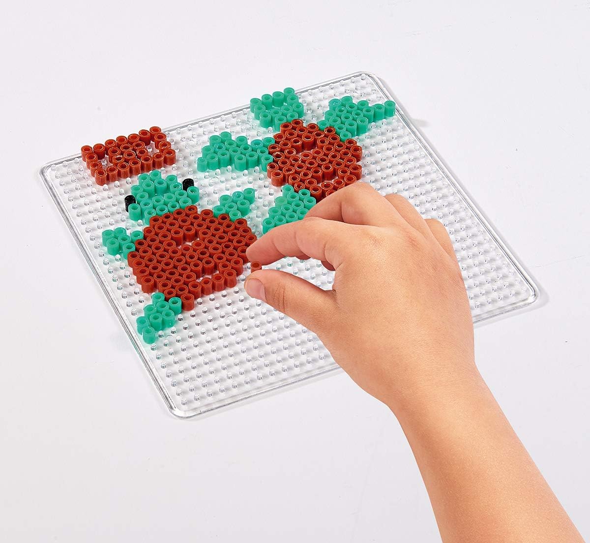 Simba Art & Fun Ironing Beads 3D, 2,400-Piece Bead Set with Pegboard & Templates, Multicolor, Kids 3+