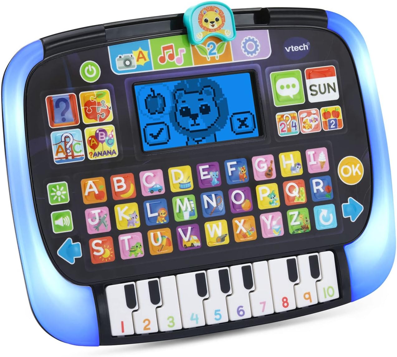VTech - Little Apps Light-Up Tablet | Educational Tablet Toy to Learn Alphabet, Numbers, Colours, Shapes, Animals, Time | 2 Years+ | Black
