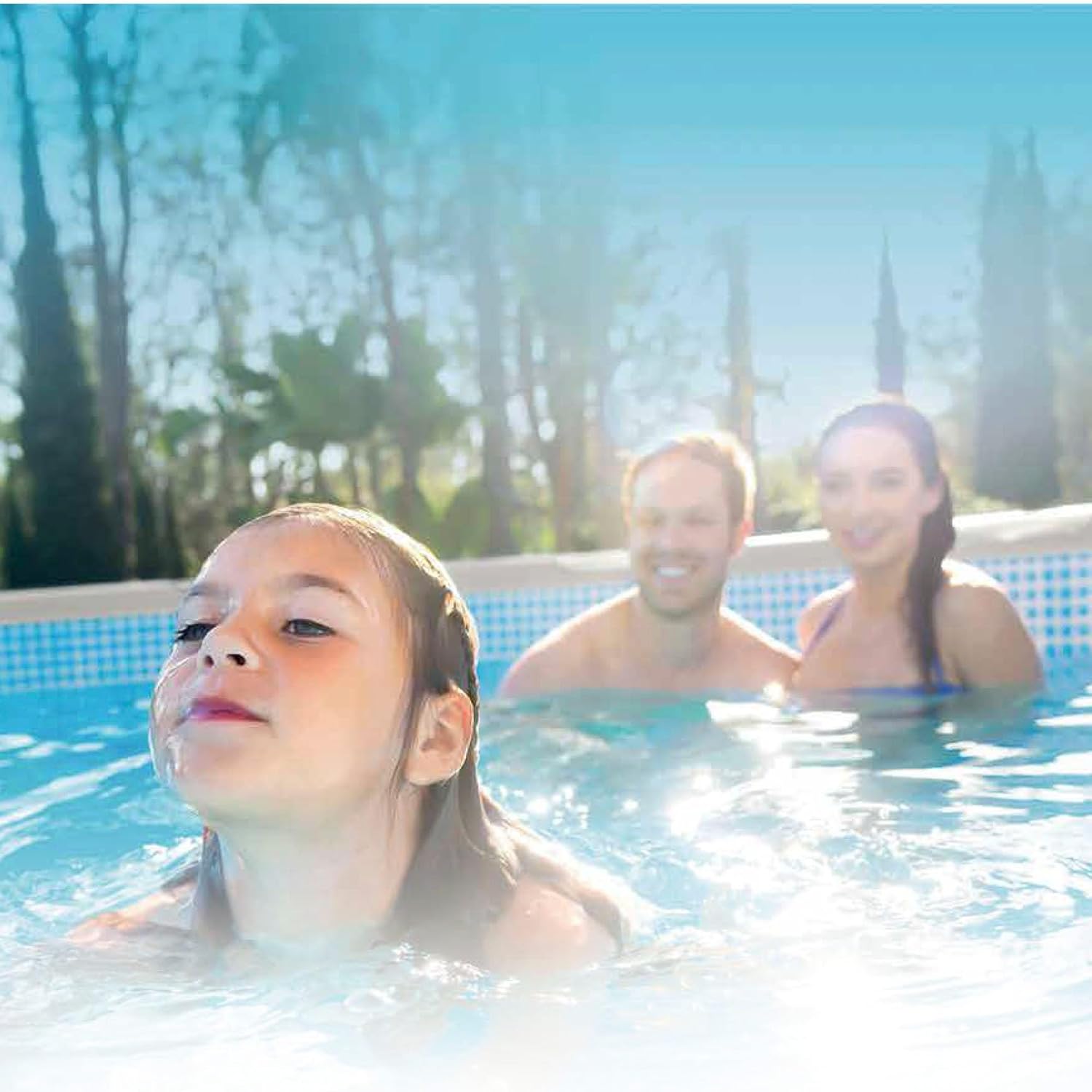 Intex Prism Rondo Frame Pool Set, Diameter 366 x 76 cm, Light Grey
