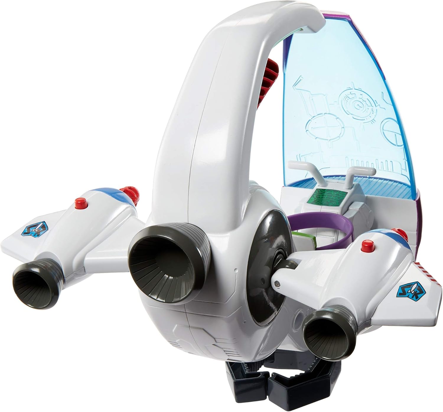 Disney Pixar Toy Story Galaxy Explorer Spacecraft Toy Vehicle with Launcher Claw Rescue Feature for Kids 4+ Buzz Lightyear Space Adventure Playset GNJ48