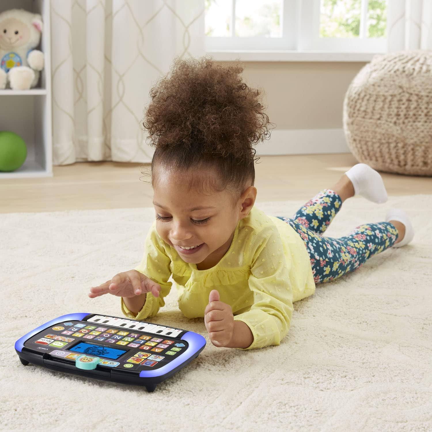 VTech - Little Apps Light-Up Tablet | Educational Tablet Toy to Learn Alphabet, Numbers, Colours, Shapes, Animals, Time | 2 Years+ | Black