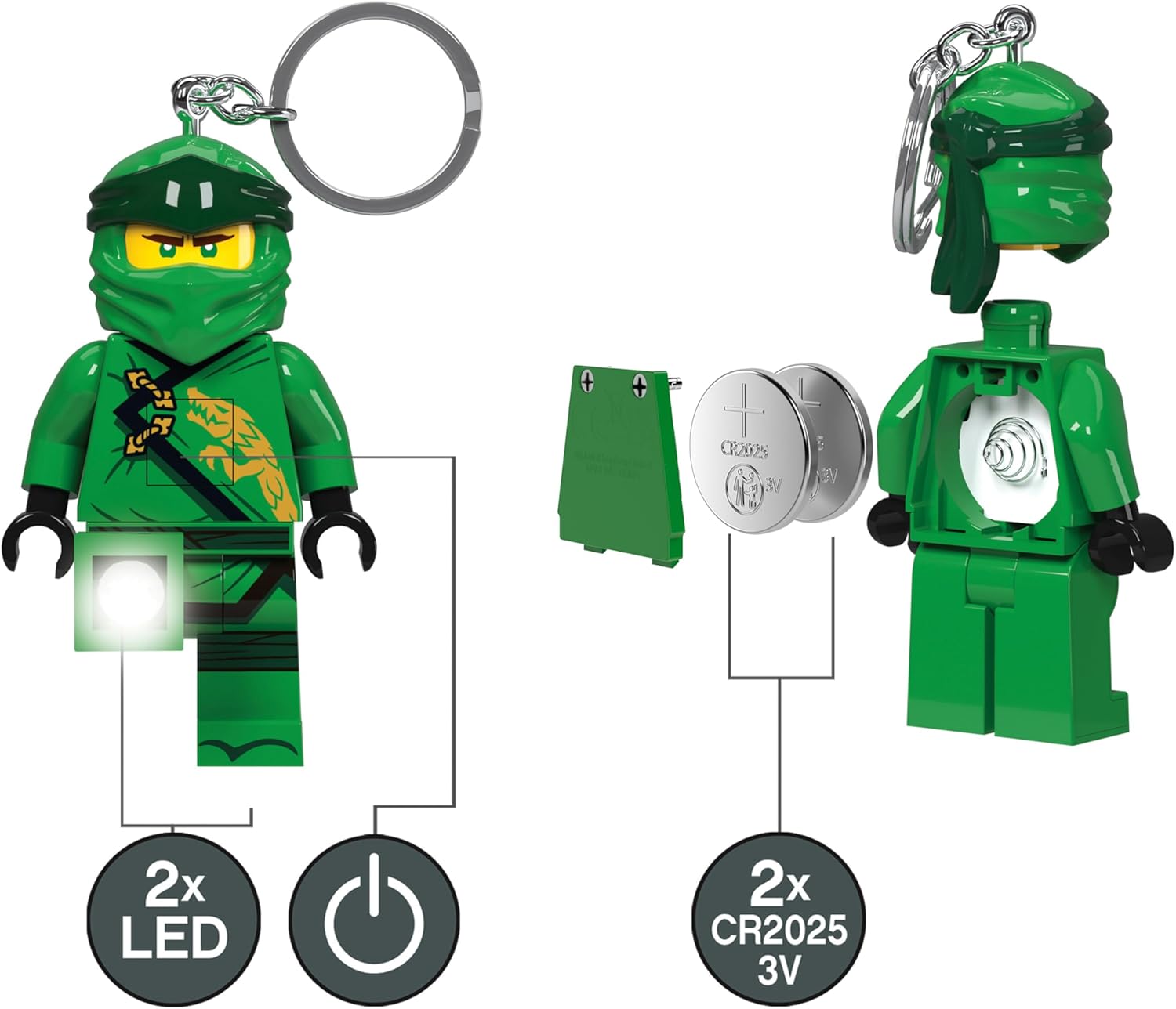Lego IQ Ninjago Keychain Light_Legacy Lloyd