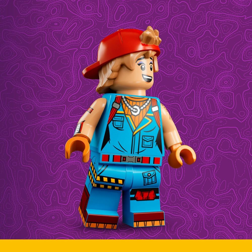 LEGO Fortnite Peely & Sparkplug’s Camp Toy - incl. Wolf & Supply Llama Figures plus a Campfire & 3 Minifigures - Gift for 7+ Year Old Boys, Girls & Gaming Fans - 77075