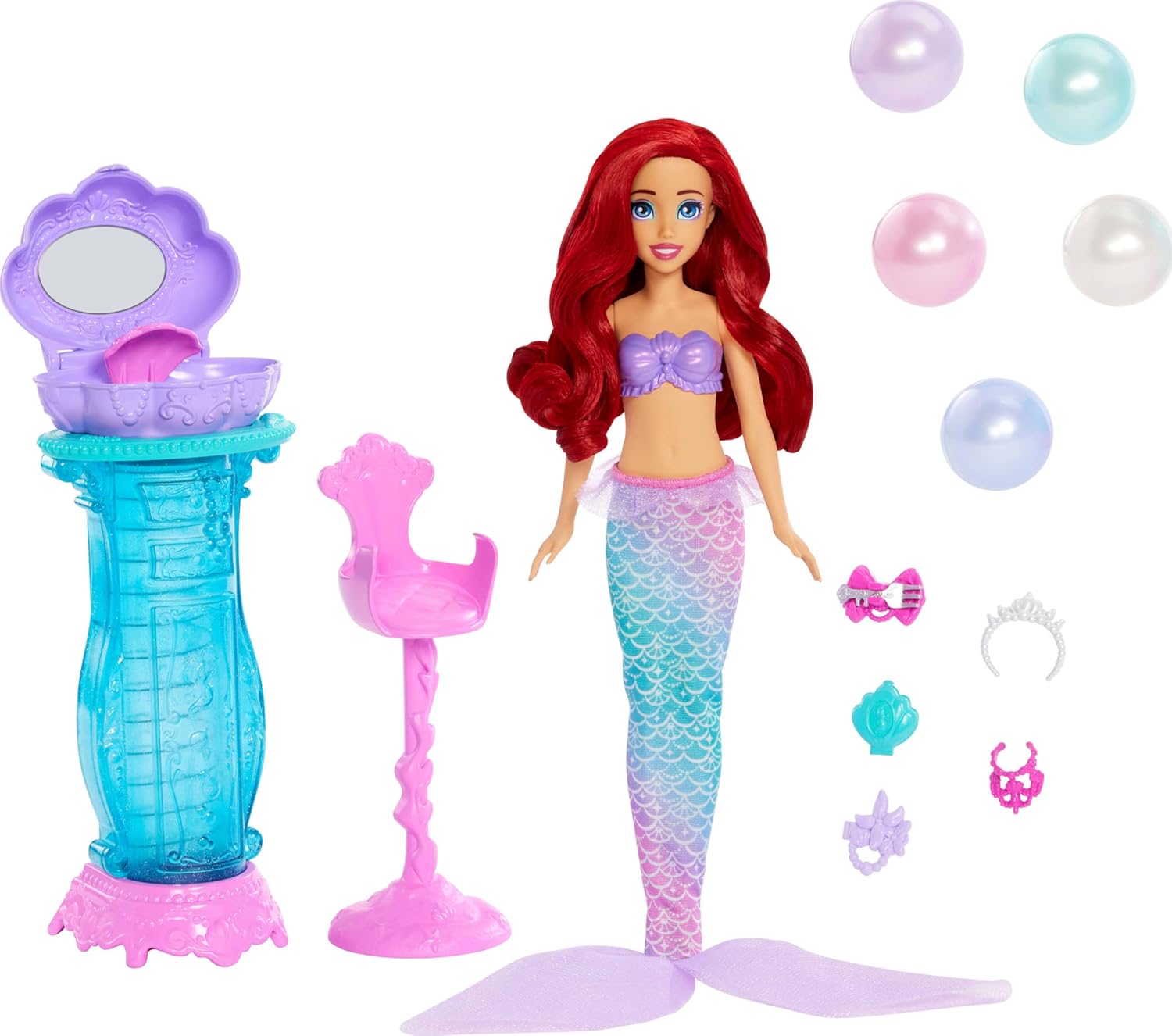 Disney Princess Fashion Doll Ariel Mermaid Surprise Feature Doll