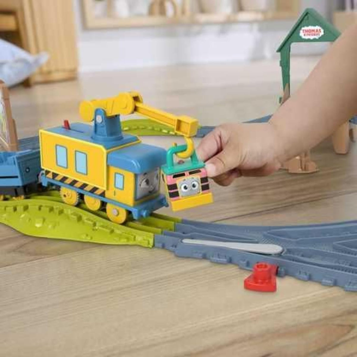 Thomas & Friends Busy Friends Locomotive + Rail Set