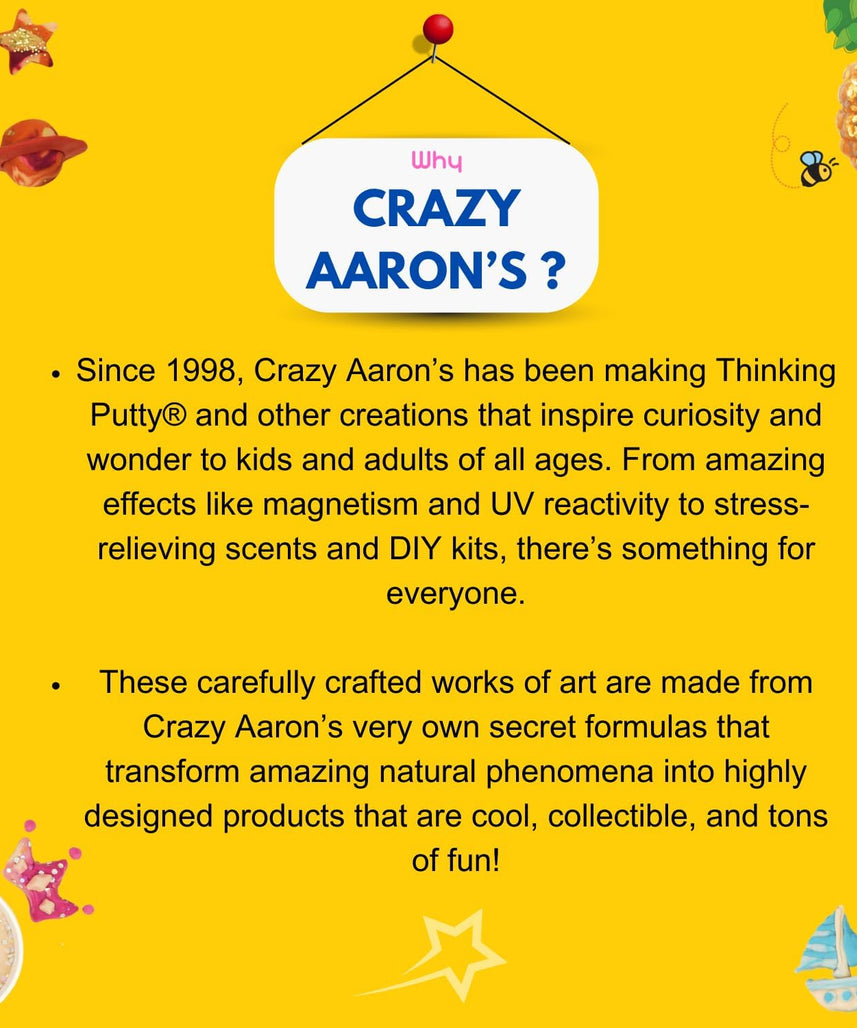 معجون التفكير لرقصة الدلافين من كريزي آرون، علبة 4 بوصات مع 90 جرامًا من معجون اللعب الحسي غير السام الذي لا يجف أبدًا، لعبة فيدجيت إبداعية ناعمة الملمس للأولاد والبنات من سن 3 سنوات فما فوق