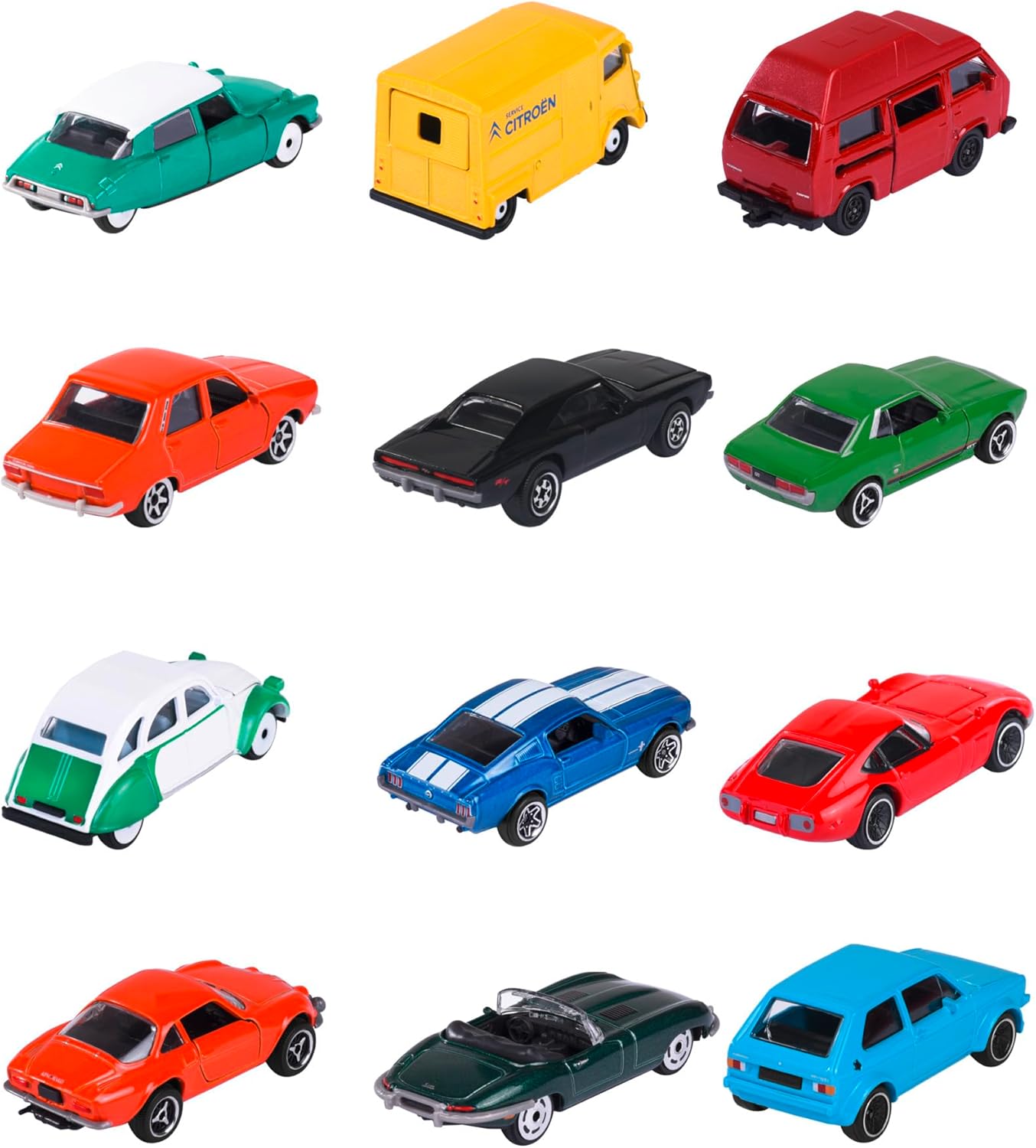 Majorette Citroën 2CV Charleston, Die Cast Toy Car, 1:64 Scale, 3 Inch Collectible Vehicle, Push Car Toy, Kids and Collectors, Ages 3+