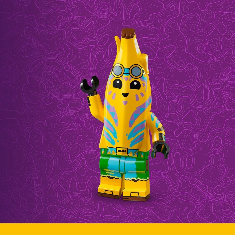 LEGO Fortnite Klombo Toy - Play & Display Dino Figure with Oro and Island Peely Minifigures - Gift for 10+ Year Old Boys, Girls & Gaming Fans - 77077