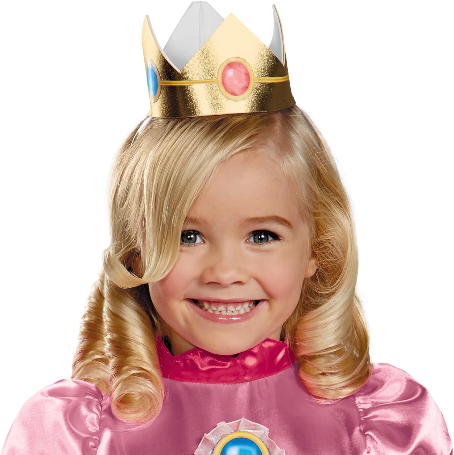 Disguise Nintendo Super Mario Brothers Princess Peach Girls Toddler Costume, Small/2T, Deep Pink