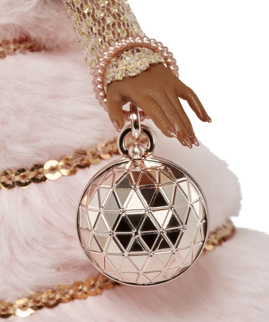 دمية ملكة جمع هدايا مفاجأة العيد لعام ٢٠٢١ من LOL، إصدار محدود، زي ذهبي، إكسسوارات فاخرة، وحامل عرض مضيء، هدية مميزة للفتيات من عمر ٥ سنوات فما فوق