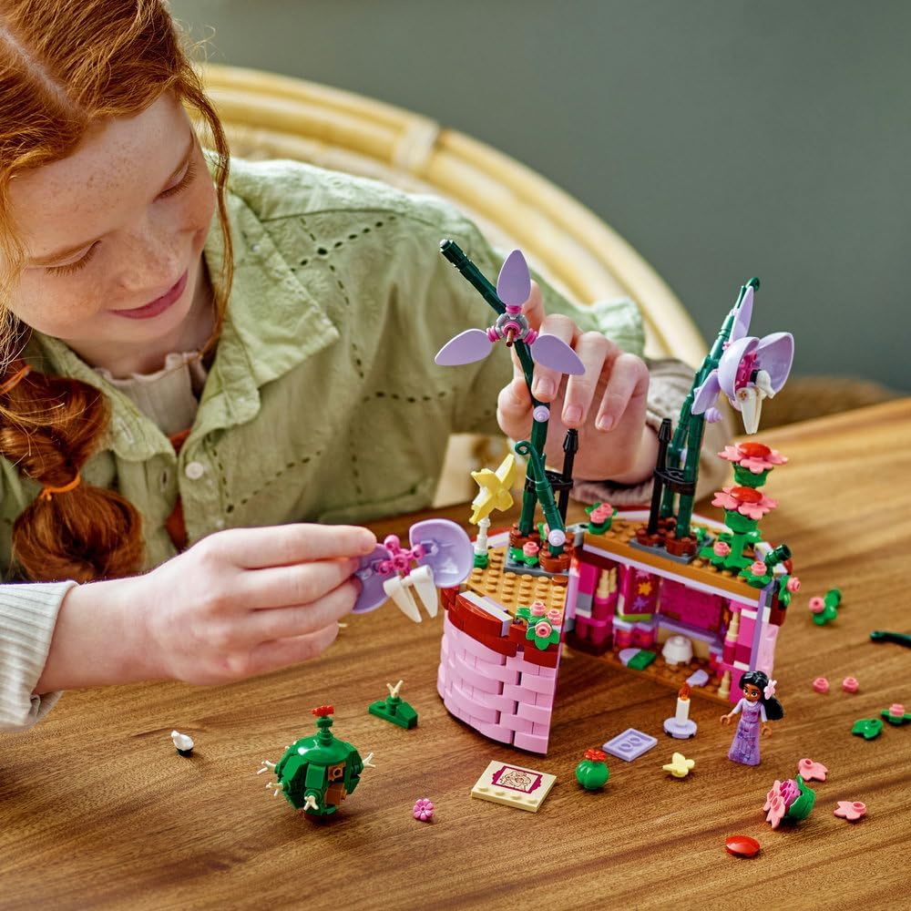 LEGO | Disney Encanto Isabela’s Flowerpot, Buildable Orchid Flower Toy for 9 Plus Year Old Kids, Girls & Boys, with Film Character Minidoll Figure, and Cactus, Fun Birthday Gift 43237