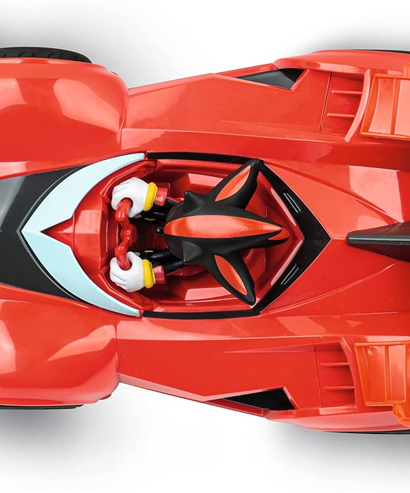 سيارة سونيك ريسينغ شادو من فريق RC، بمقياس 1:18، بتردد 2.4 جيجاهرتز، مزودة بمصابيح LED، وملصقات قابلة للتعديل، وهيكل متين، وسرعة عالية، ومرخصة رسميًا من SEGA، هدية للأطفال من عمر 6 سنوات فما فوق