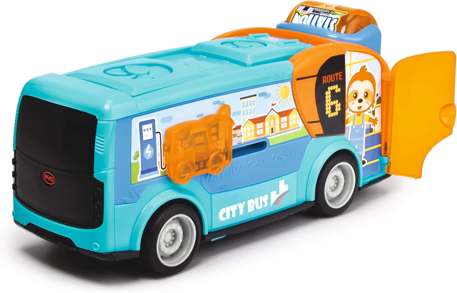 Dickie Toys 204113000 ABC Bus – Push Car for Babies & Toddlers (1 Year+)