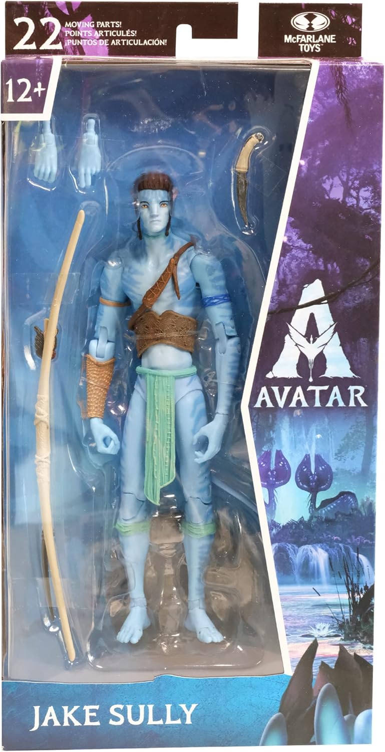 Disney Avatar 7-Inch Jake Sully Action Figure with Accessories, Premium McFarlane Movie Collectible