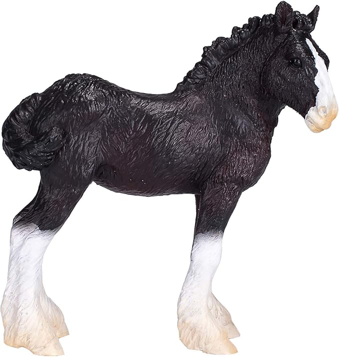 MOJO Shire Foal Realistic Equestrian Horse Club Hand Painted Toy Figurine